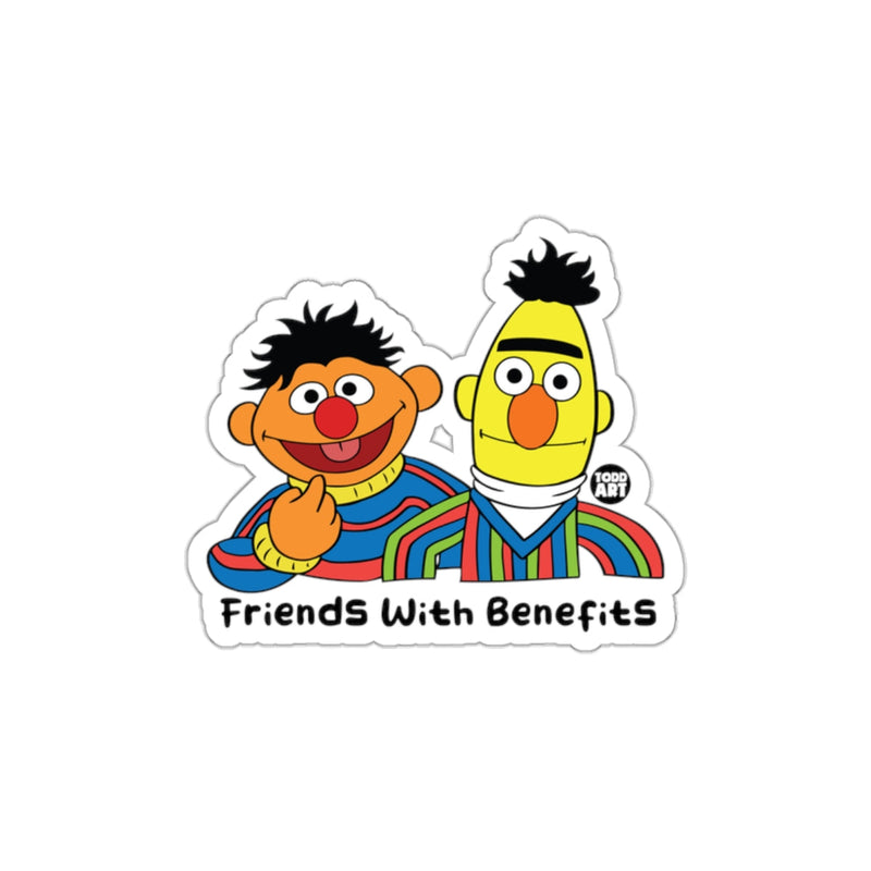 Load image into Gallery viewer, Friends With Benefits Cartoon Style Funny sticker
