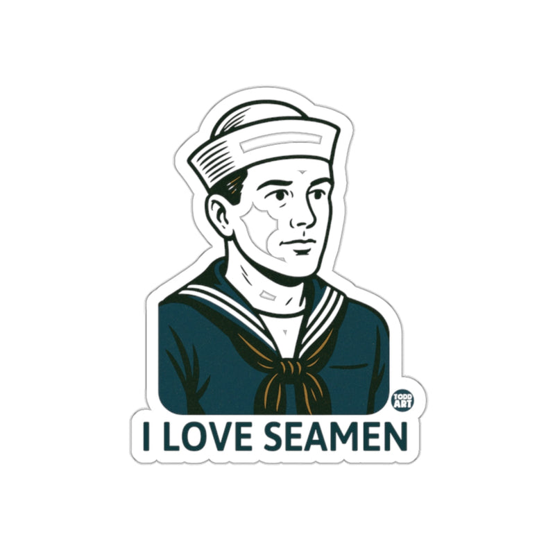 Load image into Gallery viewer, I LOVE SEAMEN Classic Sailor Design Sticker
