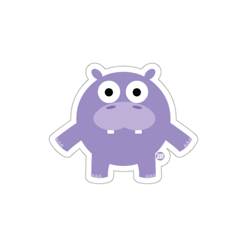 Load image into Gallery viewer, Cute Purple Hippo Cartoon Character Sticker
