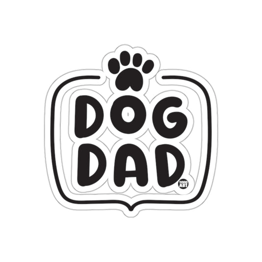 Dog Dad Paw Print Sticker for Dog Lovers