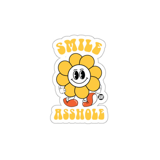 Smile Flower Asshole Funny Todd Art Groovy sticker