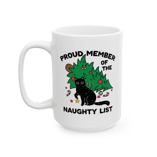 Proud Member of the Naughty List Cat Mug