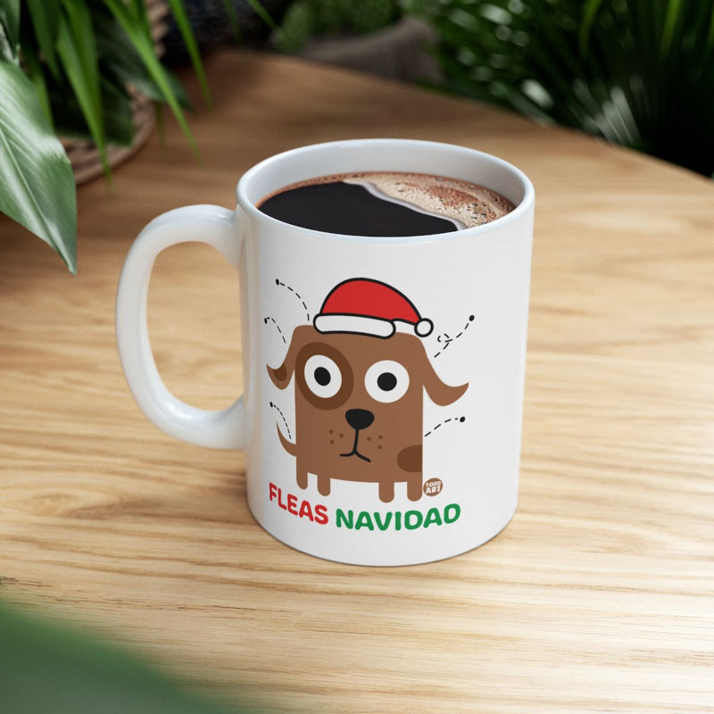 Load image into Gallery viewer, Fleas Navidao Holiday Dog Themed Coffee Mug
