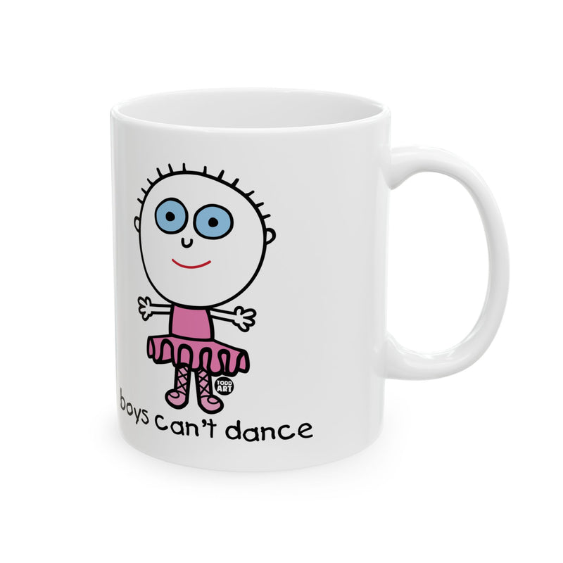 Load image into Gallery viewer, Boys Can&#39;t Dance Coffee Mug, Funny Boys Are Stupid Mug
