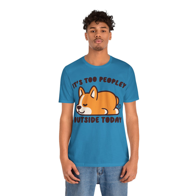 Load image into Gallery viewer, Too Peopley Outside Dog Unisex Jersey Short Sleeve Tee
