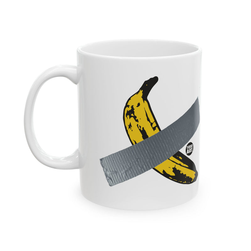 Load image into Gallery viewer, Banana Duct Tape Coffee Mug, Funny Banana Coffee Mug
