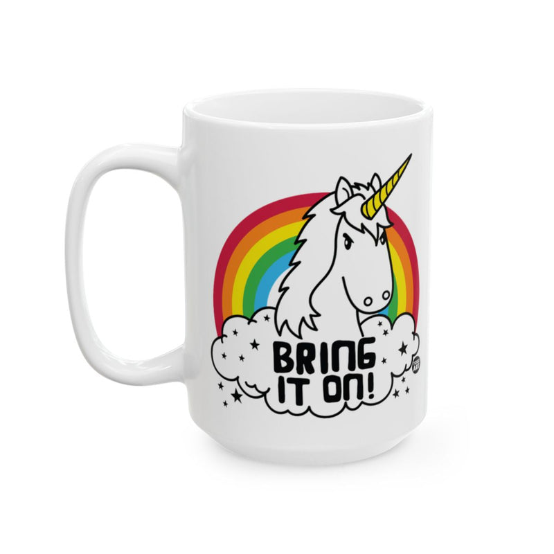 Load image into Gallery viewer, Bring It On Unicorn Rainbow Mug for Utmost Fun
