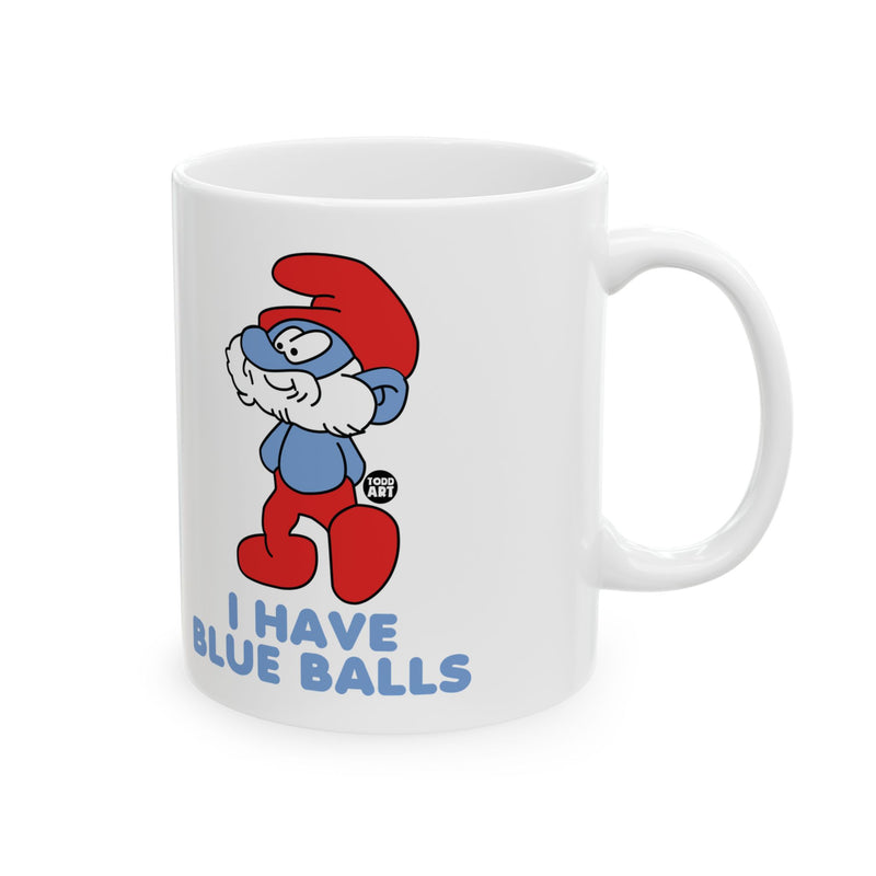 Load image into Gallery viewer, Blue Balls Smurf Coffee Mug, Funny Smurf Mug
