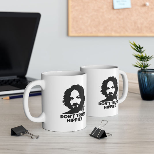 Funny Don't Trust Hippies Mug for Home and Office Use