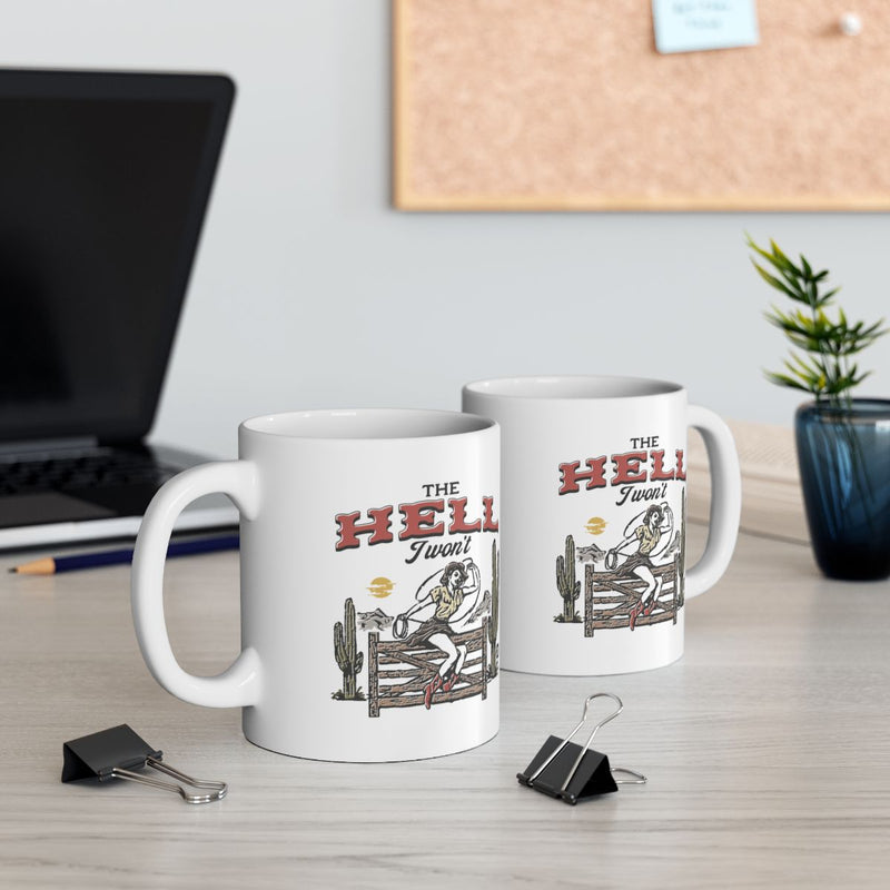 Load image into Gallery viewer, The Hella Twin Cowboy Art Print Mug Pair
