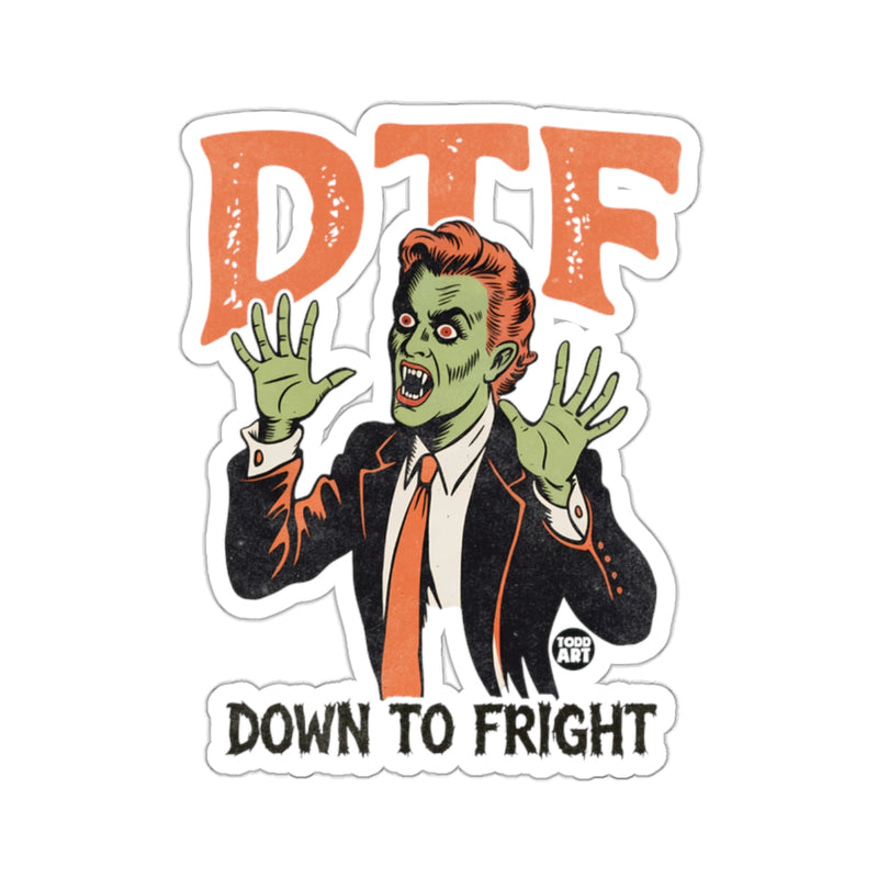 Load image into Gallery viewer, DTF Down To Fright Zombie Monster Scary 
