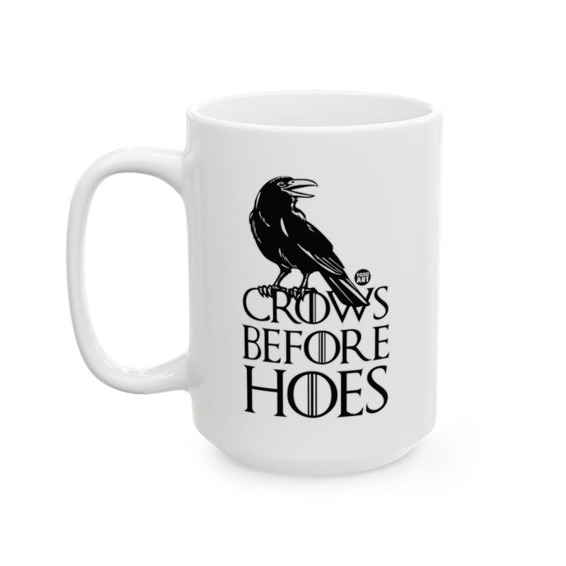 Load image into Gallery viewer, Crows Before Hoes Raven Humorous Coffee Mug
