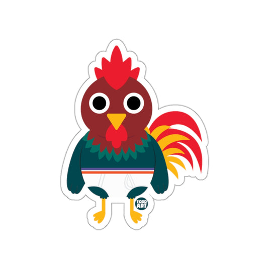 Cute Cartoon Rooster Design Kids Sticker Product
