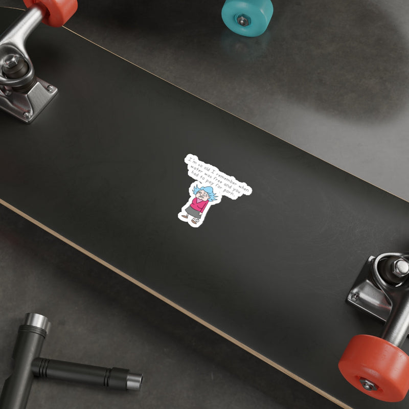 Load image into Gallery viewer, I'm So Old I Remember Skateboard Sticker Decal
