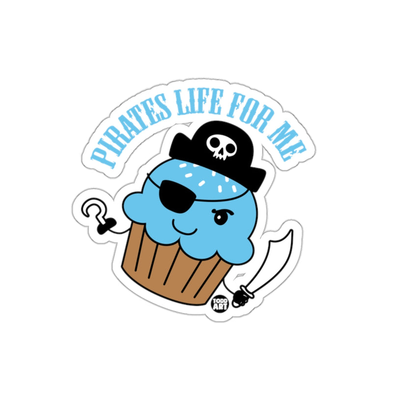 Load image into Gallery viewer, Pirates Life For Me Pirate Cupcake Sticker
