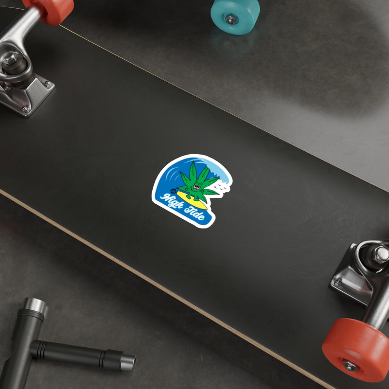 Load image into Gallery viewer, Right Tide Sticker on Skateboard Deck
