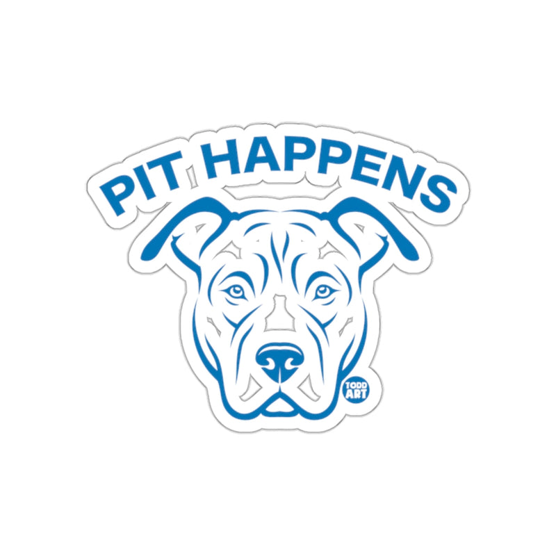 Load image into Gallery viewer, Pit Happens Dog Art Sticker fun head sketch graphic
