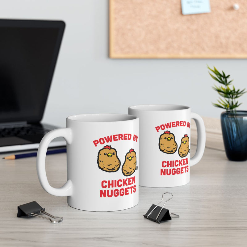 Load image into Gallery viewer, Powered by Chicken Nuggets Mug Funny Gift
