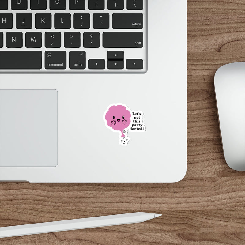 Load image into Gallery viewer, Let's Get This Party Farted Sticker for Laptops and Notebooks
