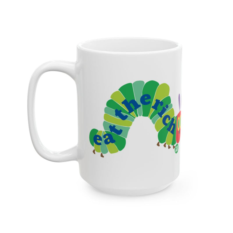 Load image into Gallery viewer, Eat The Rich Caterpillar Design Coffee Mug
