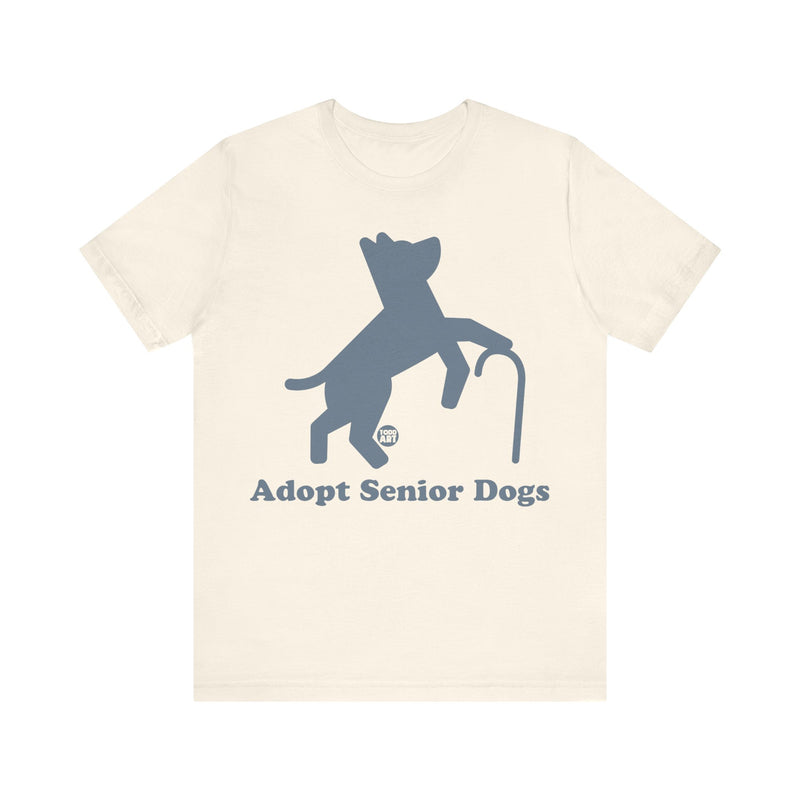 Load image into Gallery viewer, Adopt Senior Dogs Unisex Jersey Short Sleeve Tee
