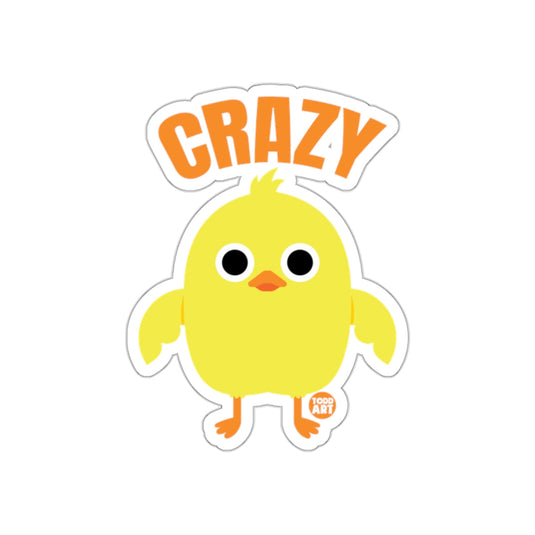 Crazy Cute Yellow Baby Chick Sticker