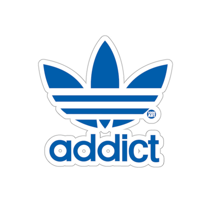Load image into Gallery viewer, Blue Addict Logo Graphic Illustration Trendy Design sticker
