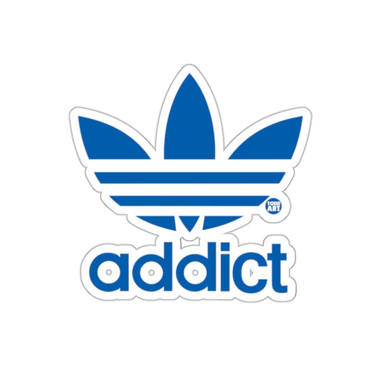 Blue Addict Logo Graphic Illustration Trendy Design sticker
