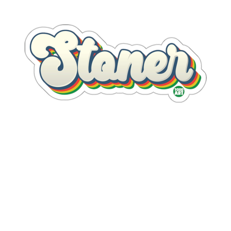 Load image into Gallery viewer, Stoner Todd Art Rainbow Retro Groovy Text Design 
