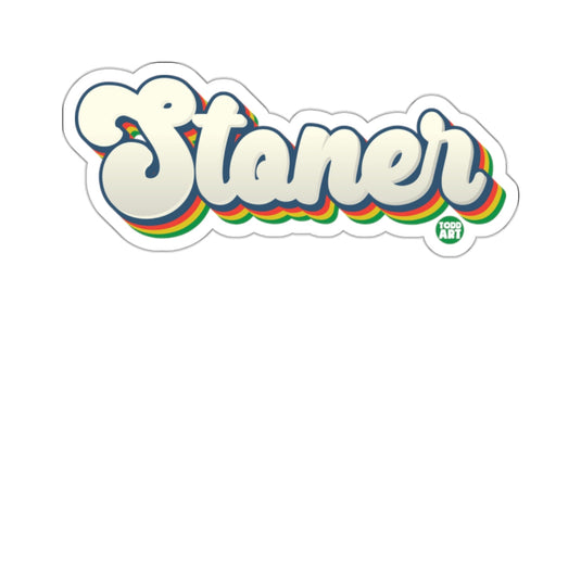 Stoner Todd Art Rainbow Retro Groovy Text Design 