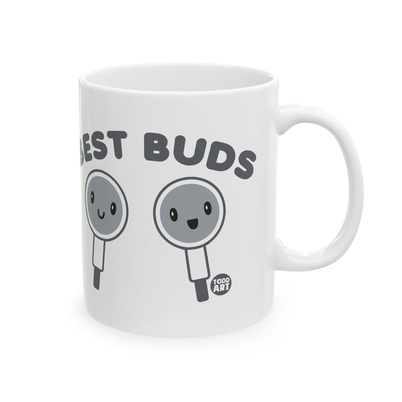 Load image into Gallery viewer, Best Buds Ear Buds Mug, Ear Buds Pun Mug, Cute Best Buds Mug
