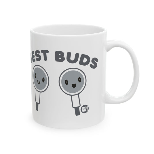 Best Buds Ear Buds Mug, Ear Buds Pun Mug, Cute Best Buds Mug