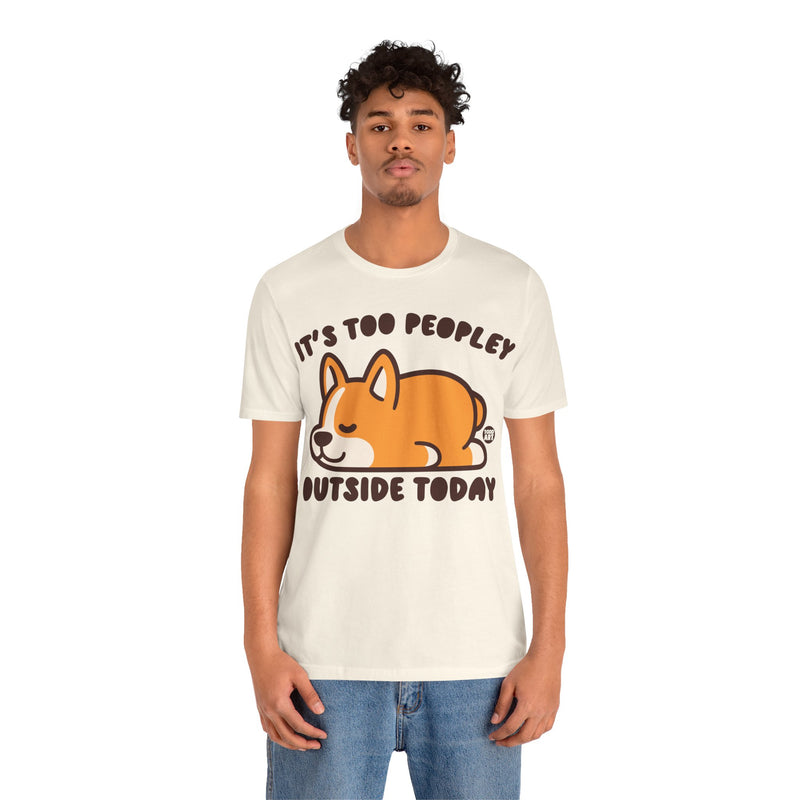 Load image into Gallery viewer, Too Peopley Outside Dog Unisex Jersey Short Sleeve Tee
