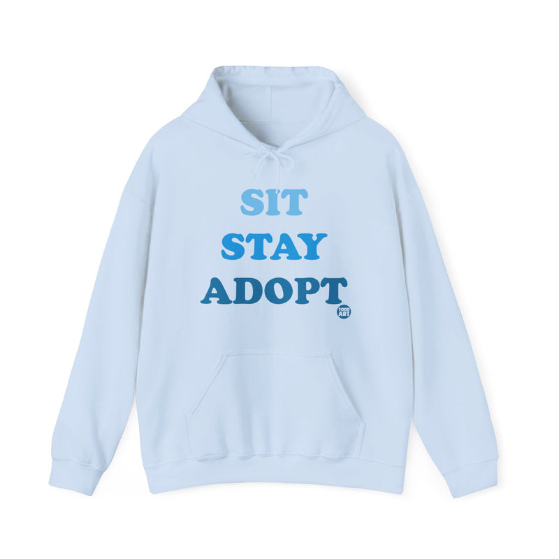 Load image into Gallery viewer, Sit Stay Adopt a Dog Unisex Heavy Blend Hooded Sweatshirt
