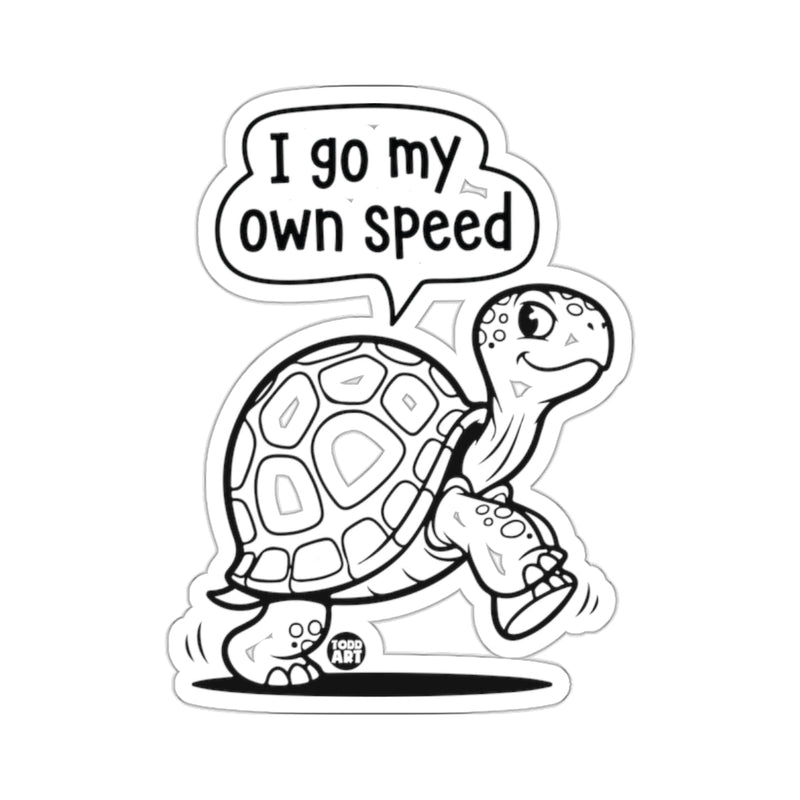 Load image into Gallery viewer, I go my own speed Cartoon Turtle design 

