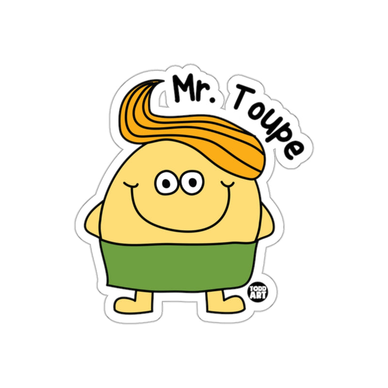Load image into Gallery viewer, Mr. Toupe Funny Character Sticker for All Surfaces
