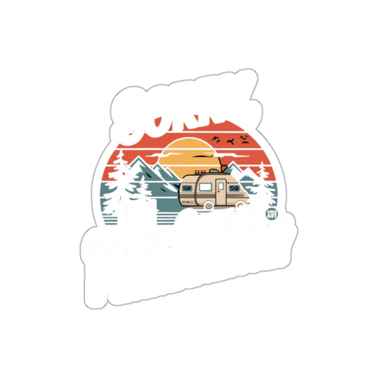 Gone Camping Outdoor Adventure With Camper Design sticker