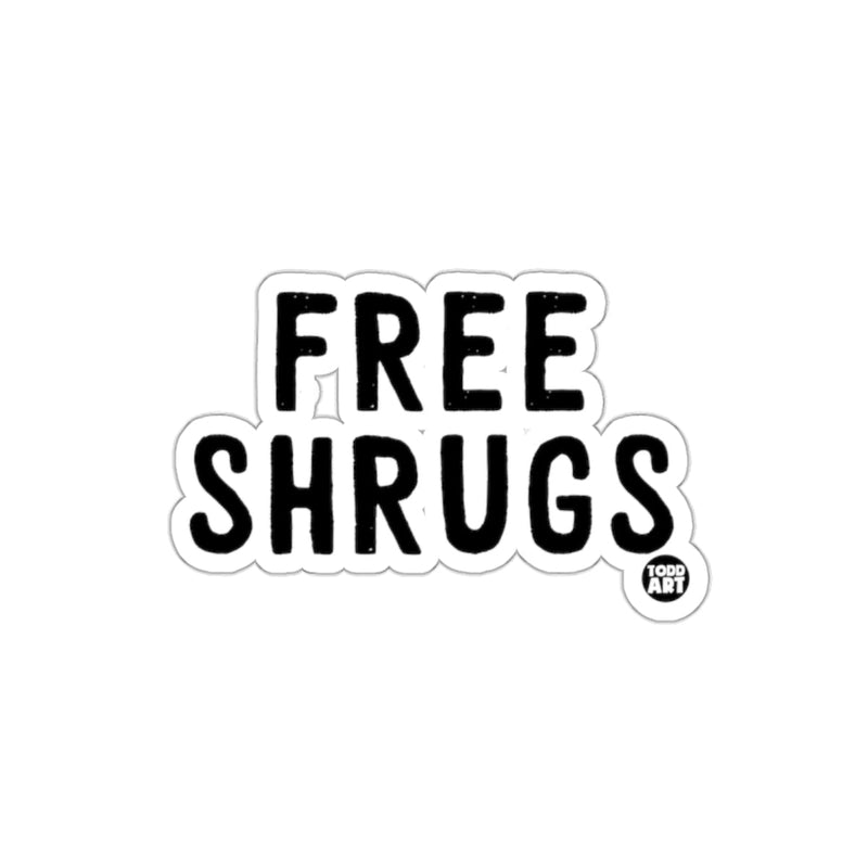Load image into Gallery viewer, Funny Free Shrugs Todd Art Sticker Graphic Product

