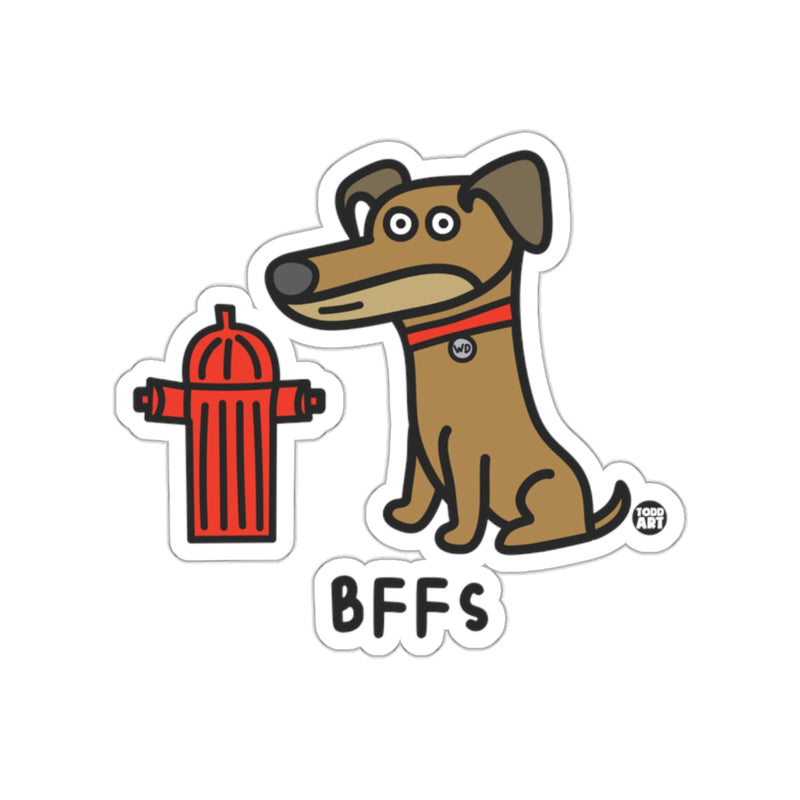 Load image into Gallery viewer, BFFs Dog and Fire Hydrant Cartoon Sticker Set
