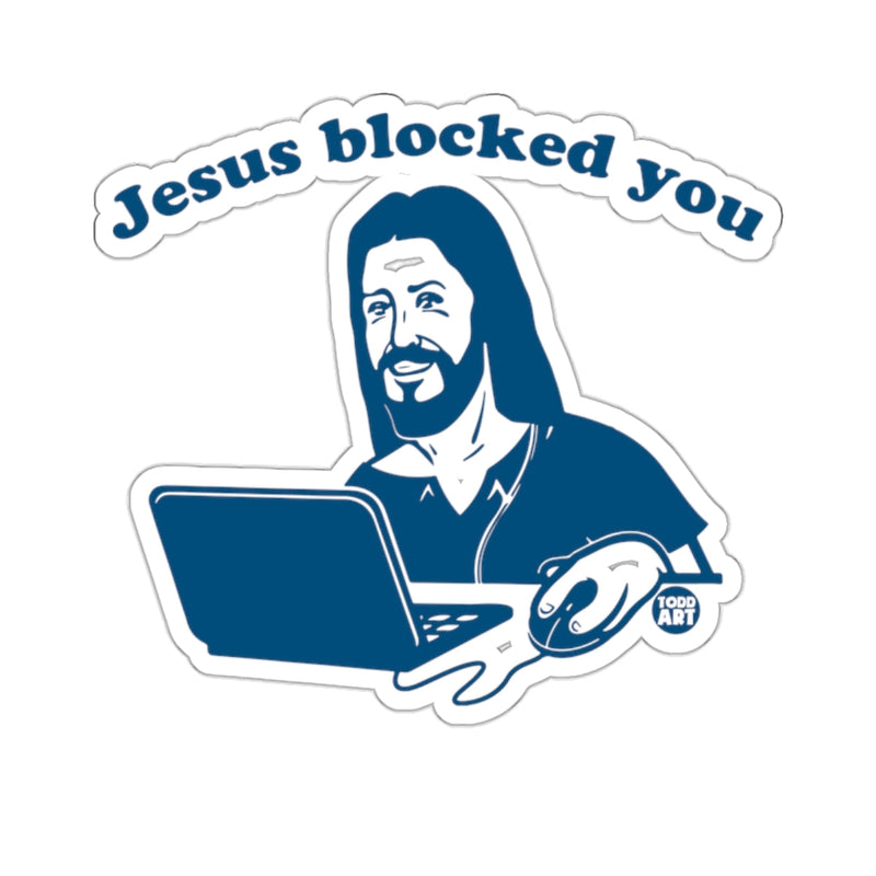 Load image into Gallery viewer, Funny Jesus Blocked You Laptop Mouse 
