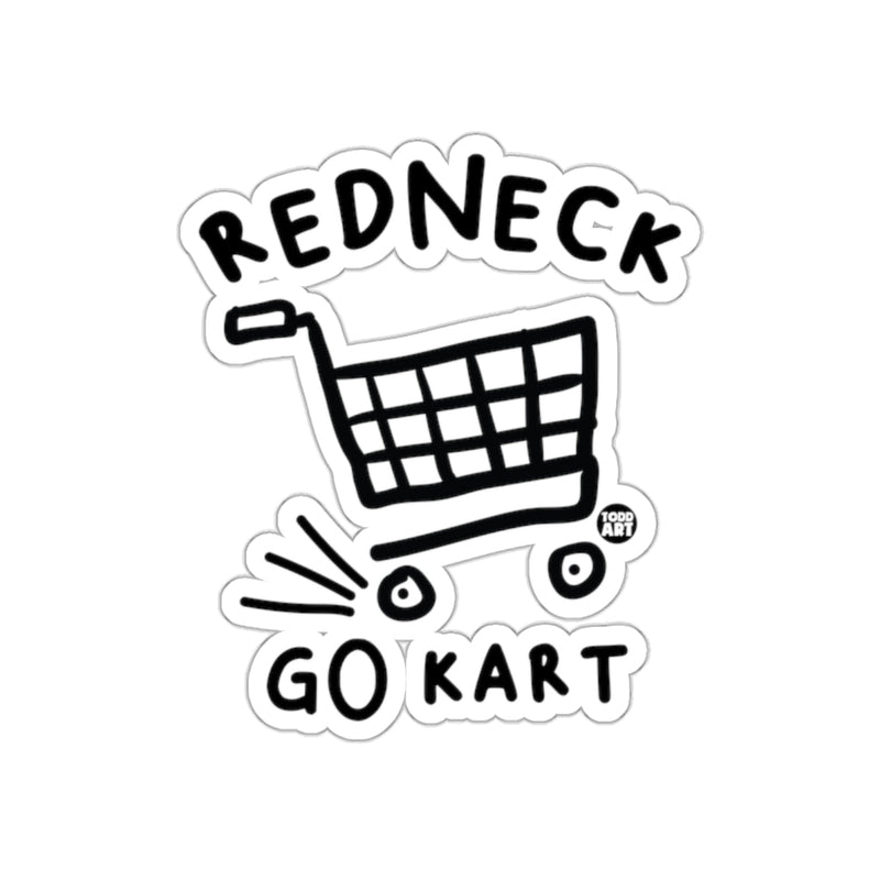 Load image into Gallery viewer, Redneck Go Kart Shopping Cart Funny Sticker Art Design
