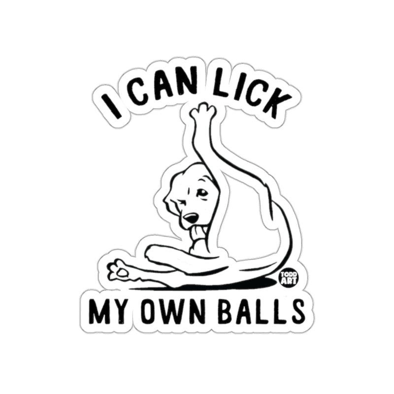 Load image into Gallery viewer, I Can Lick My Own Balls Funny Sticker for Humor Enthusiasts
