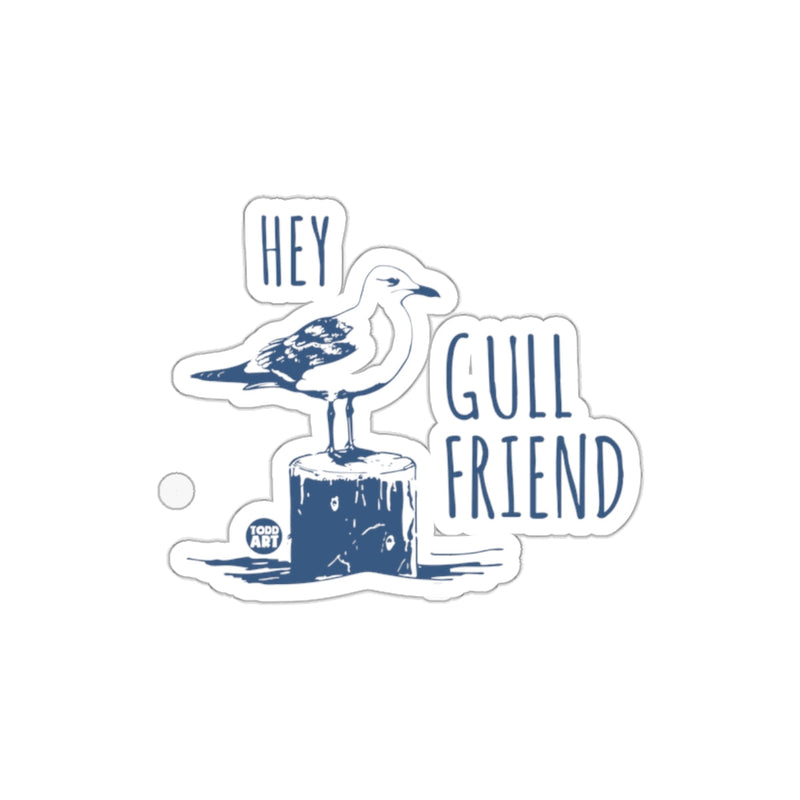 Load image into Gallery viewer, Hey Gull Friend Art Sticker Seagull Design Sticker
