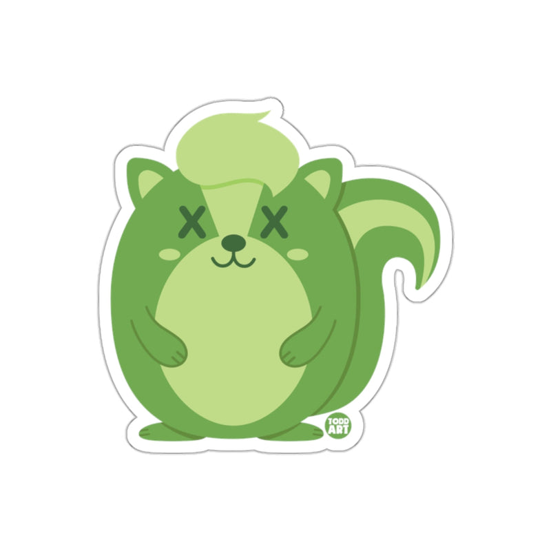 Load image into Gallery viewer, Cute Green Cartoon Squirrel Illustration Sticker
