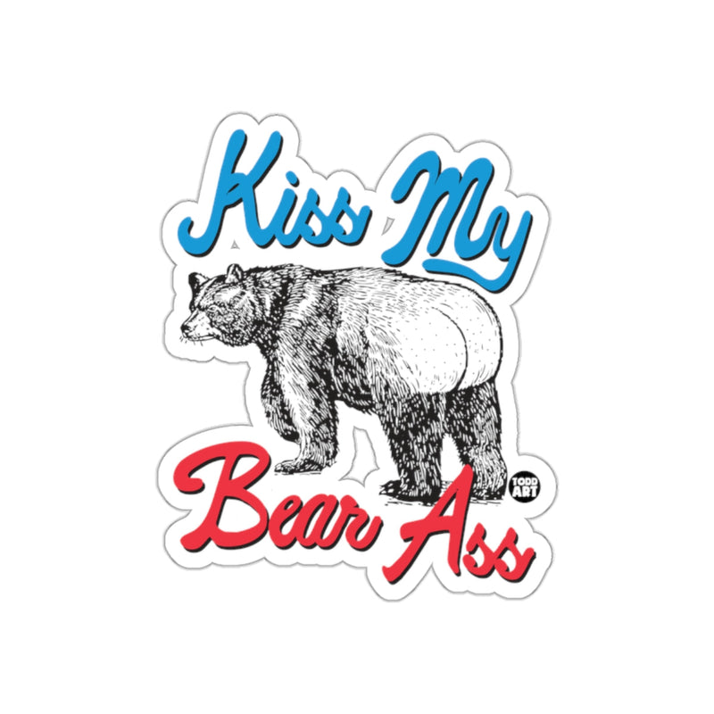 Load image into Gallery viewer, Kiss My Bear Ass Design Sticker
