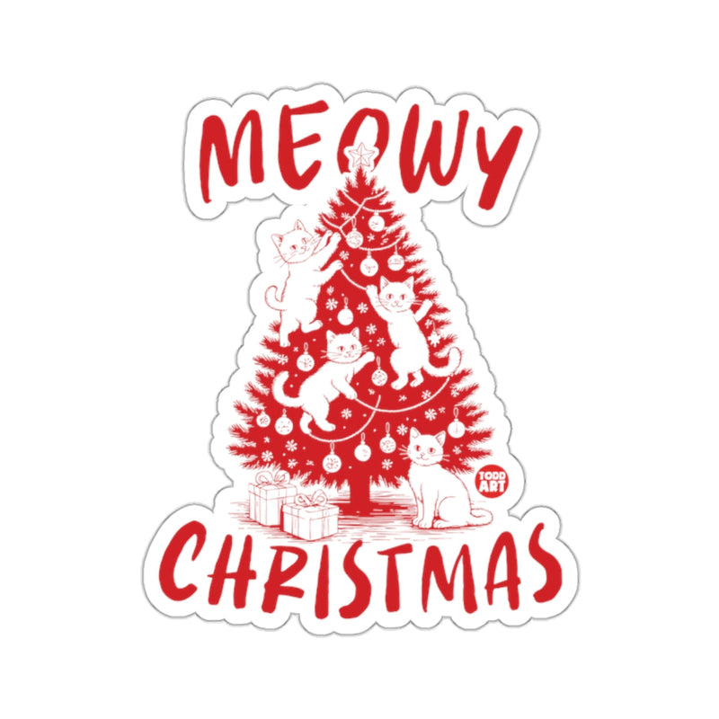 Load image into Gallery viewer, Meowy Christmas Cats Red Tree Festive Gifts 
