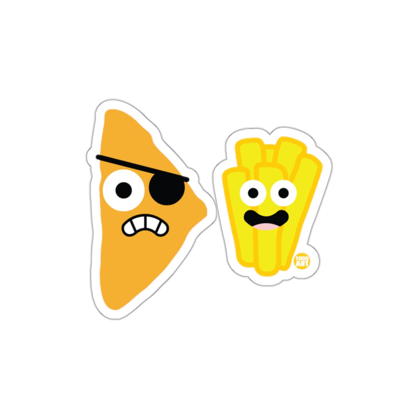 Load image into Gallery viewer, Pirate Nacho and Happy Fries Cute Sticker Pair
