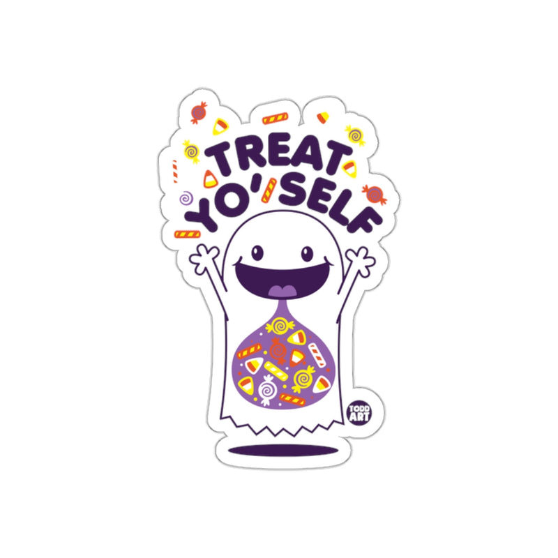 Load image into Gallery viewer, Treat Yo Self Halloween Candy Monster Sticker
