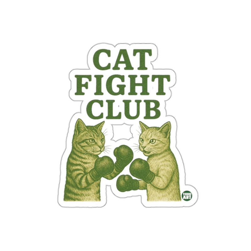 Load image into Gallery viewer, Cat Fight Club Graphic Two Boxing Feline Friends sticker
