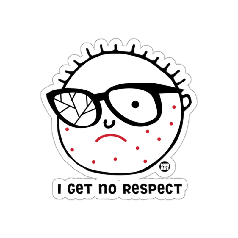 Load image into Gallery viewer, I Get No Respect Glasses Cartoon Character Sticker
